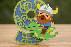 Viking Numbers 3D SVG Product Image 2