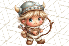 Whimsical Viking Village Clipart PNG, Nordic People Clip Art Product Image 5