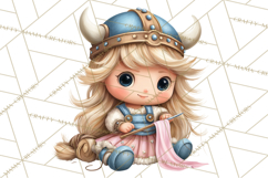 Whimsical Viking Village Clipart PNG, Nordic People Clip Art Product Image 4