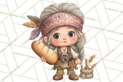 Whimsical Viking Village Clipart PNG, Nordic People Clip Art Product Image 4