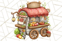 Whimsical Viking Village Clipart PNG, Nordic People Clip Art Product Image 5