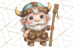Whimsical Viking Village Clipart PNG, Nordic People Clip Art Product Image 2