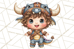 Whimsical Viking Village Clipart PNG, Nordic People Clip Art Product Image 5