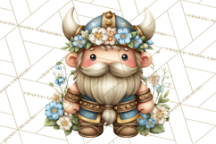 Whimsical Viking Village Clipart PNG, Nordic People Clip Art Product Image 2