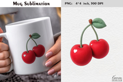 Felted Love Sweet Cherry|Cute Valentines Day Mug Product Image 1