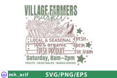 Countryside Vintage Farmers Market Sign SVG PNG T-shirt Product Image 1