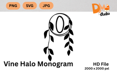 Vine Halo Monogram Product Image 1