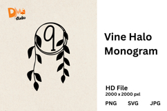 Vine Halo Monogram Product Image 1