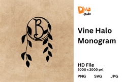 Vine Halo Monogram Product Image 1
