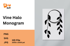 Vine Halo Monogram Product Image 1