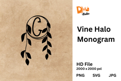 Vine Halo Monogram Product Image 1