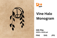 Vine Halo Monogram Product Image 1