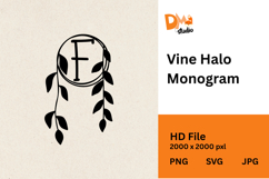 Vine Halo Monogram Product Image 1