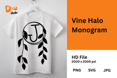 Vine Halo Monogram Product Image 1