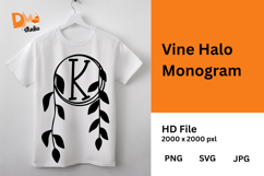 Vine Halo Monogram Product Image 1