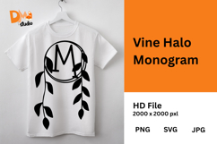 Vine Halo Monogram Product Image 1
