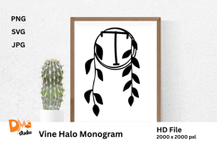 Vine Halo Monogram Product Image 1