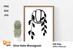 Vine Halo Monogram Product Image 1