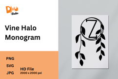 Vine Halo Monogram Product Image 1