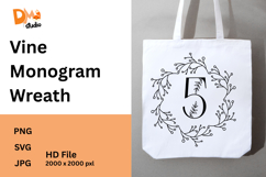 Vine Monogram Wreath Product Image 1