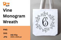 Vine Monogram Wreath Product Image 1