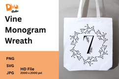 Vine Monogram Wreath Product Image 1