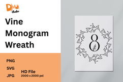 Vine Monogram Wreath Product Image 1