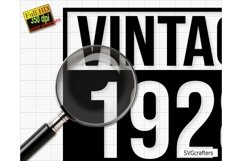 Vintage 1928 Svg Png, 95th birthday svg, 95 and fabulous svg Product Image 2