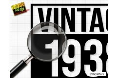 Vintage 1937 Svg Png, 86th birthday svg, 86 and fabulous svg Product Image 2