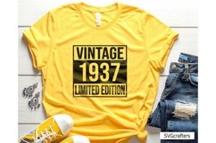 Vintage 1937 Svg Png, 86th birthday svg, 86 and fabulous svg Product Image 3