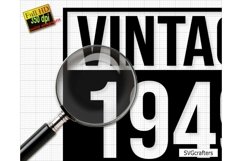 Vintage 1946 Svg Png, 77th birthday svg, 77 and fabulous svg Product Image 2