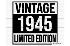Vintage 1945 Svg Png, 78th birthday svg, 78 and fabulous svg Product Image 1