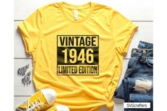 Vintage 1946 Svg Png, 77th birthday svg, 77 and fabulous svg Product Image 3