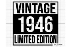 Vintage 1946 Svg Png, 77th birthday svg, 77 and fabulous svg Product Image 1