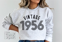 Vintage 1956 Retro SVG PNG - Hello Seventy - 70th Birthday Product Image 2