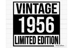 Vintage 1956 Svg Png, 67th birthday svg, 67 and fabulous svg Product Image 1