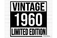 Vintage 1960 Svg Png, 63rd birthday svg, 63 and fabulous svg Product Image 1