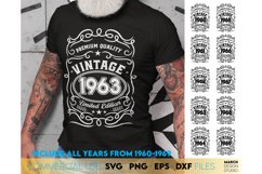60th Father Birthday Vintage Shirt, Birthday Include 60 - 69 Product Image 2