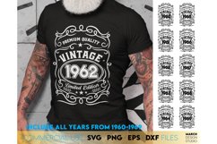 60th Father Birthday Vintage Shirt, Birthday Include 60 - 69 Product Image 1