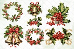 Vintage 1960s Holly Wreath Sublimation Bundle Product Image 2