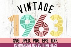 Vintage Birthday SVG 1963 1973 1983 1993 Retro Bundle 30 40 Product Image 3
