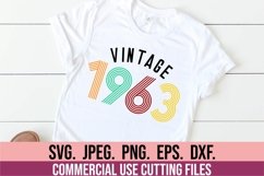 Vintage Birthday SVG 1963 1973 1983 1993 Retro Bundle 30 40 Product Image 8