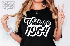 Vintage Birthday 1964 1974 1984 1994 Retro Bundle 30 40 svg Product Image 2