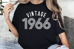 Vintage 1966 Retro SVG PNG - Hello Sixty - 60th Birthday Product Image 3