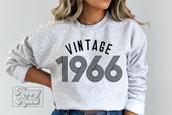Vintage 1966 Retro SVG PNG - Hello Sixty - 60th Birthday Product Image 4