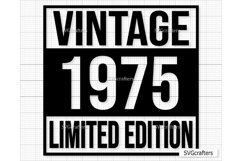 Vintage 1975 Svg Png, 48th birthday svg, 48 and fabulous svg Product Image 1