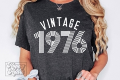 Vintage 1976 Retro SVG PNG - Hello Fifty - 50th Birthday Product Image 4