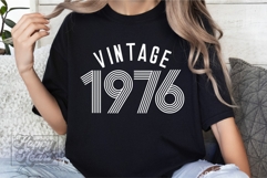 Vintage 1976 Retro SVG PNG - Hello Fifty - 50th Birthday Product Image 5