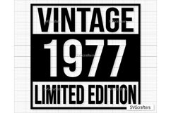 Vintage 1977 Svg Png, 46th birthday svg, 46 and fabulous svg Product Image 1