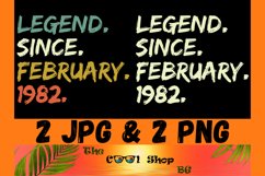 Legend Since February 1982 PNG JPG Files Product Image 1